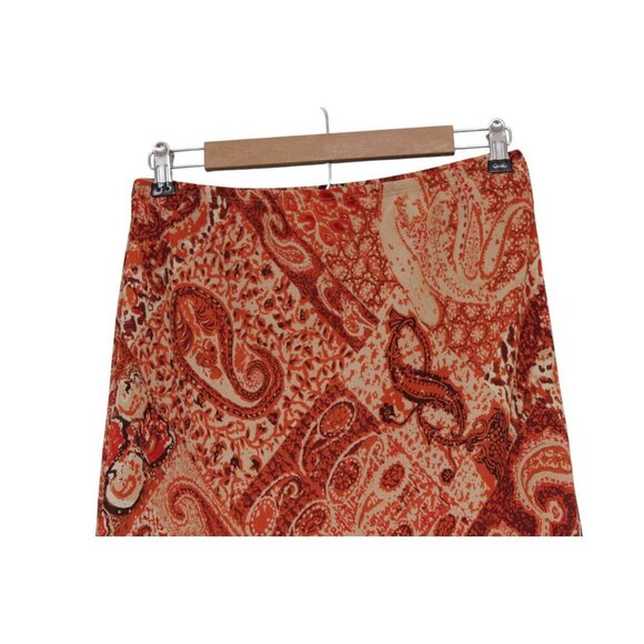 Vintage 90s Y2K Skirt Size Medium Fashion Bug Polyester Boho Flowy Grunge Ruffle - Picture 8 of 12